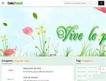 Tablet Screenshot of codespromofr.com
